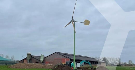 Eerste EAZ windmolen in Wallonië