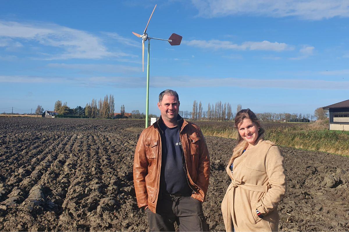 Kleine windmolen in Zuienkerke