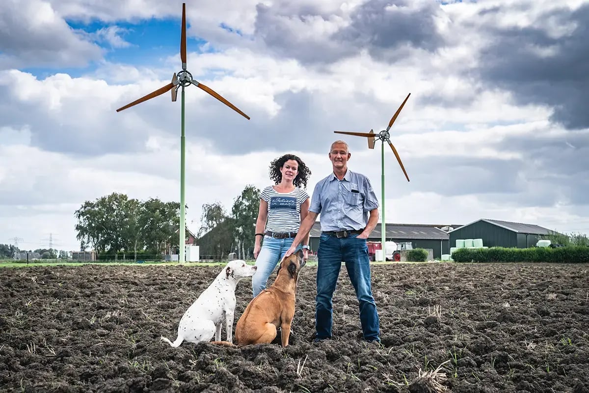 Kleine windmolen in Appingedam