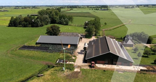 Nederlandse boeren positief over windenergie.