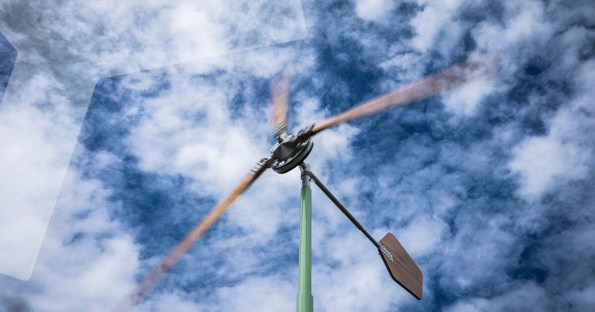 Kleine windmolens in Brabant