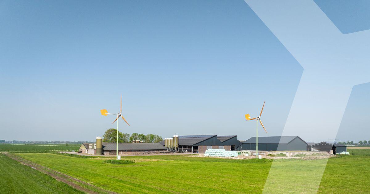 Landschappelijke inpassing kleine windmolen